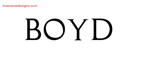what does boyd mean as a name