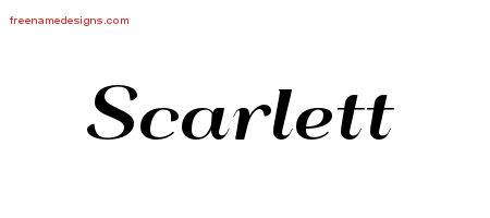 scarlett name designs tattoo deco earnest printable names freenamedesigns graphic