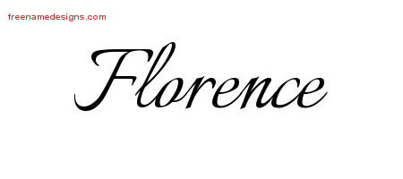 florence name tattoo designs calligraphic names freenamedesigns