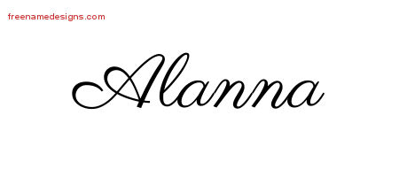 Classic Name Tattoo Designs Alanna Graphic Download Classic Name Tattoo Designs Alanna Graphic Download