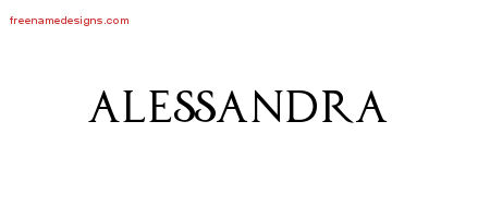 alessandra Archives - Free Name Designs