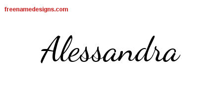 alessandra Archives - Free Name Designs