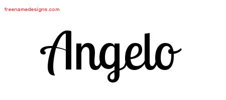 Handwritten Name Tattoo Designs Angelo Free Download