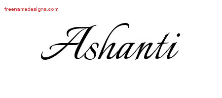 Calligraphic Name Tattoo Designs Ashanti Download Free