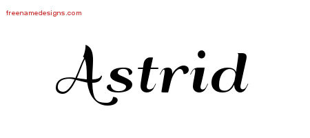 Art Deco Name Tattoo Designs Astrid Printable Art Deco Name Tattoo Designs Astrid Printable