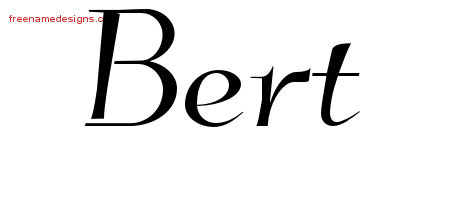Elegant Name Tattoo Designs Bert Download Free
