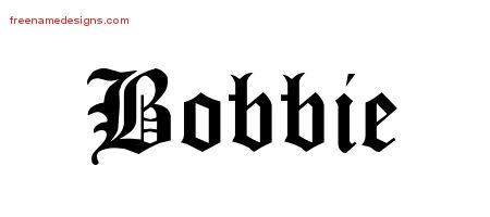 Blackletter Name Tattoo Designs Bobbie Printable Blackletter Name Tattoo Designs Bobbie Printable