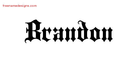 Old English Name Tattoo Designs Brandon Free Old English Name Tattoo Designs Brandon Free
