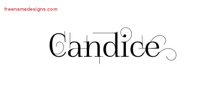 candice name designs tattoo decorated