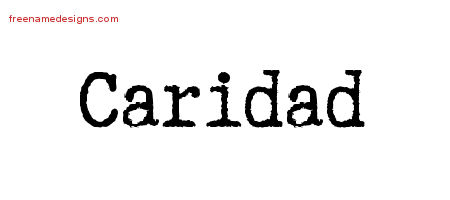 Typewriter Name Tattoo Designs Caridad Free Download