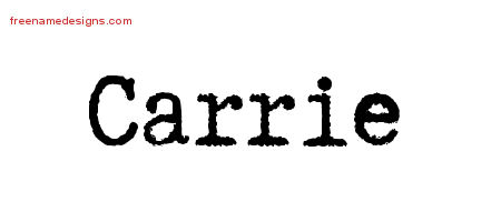 name carrie designs tattoo typewriter