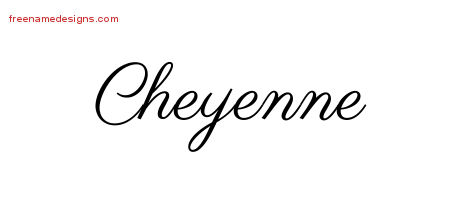 cheyenne name designs tattoo classic names graphic freenamedesigns