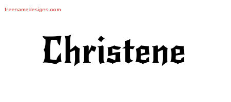 Gothic Name Tattoo Designs Christene Free Graphic Gothic Name Tattoo Designs Christene Free Graphic