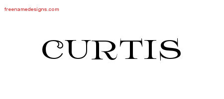 Flourishes Name Tattoo Designs Curtis Graphic Download