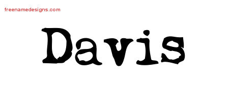 david name tattoo davis designs writer vintage lettering freenamedesigns