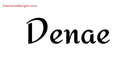 Calligraphic Stylish Name Tattoo Designs Denae Download Free
