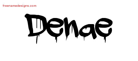 Graffiti Name Tattoo Designs Denae Free Lettering