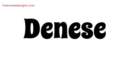Groovy Name Tattoo Designs Denese Free Lettering