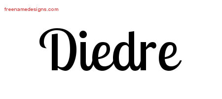 Handwritten Name Tattoo Designs Diedre Free Download