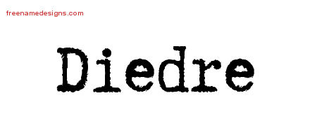 Typewriter Name Tattoo Designs Diedre Free Download