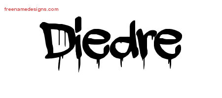 Graffiti Name Tattoo Designs Diedre Free Lettering