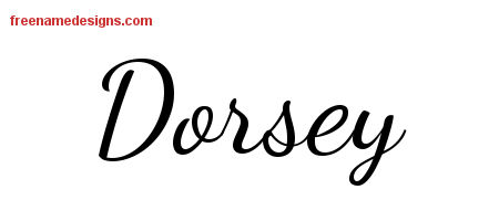 Lively Script Name Tattoo Designs Dorsey Free Download