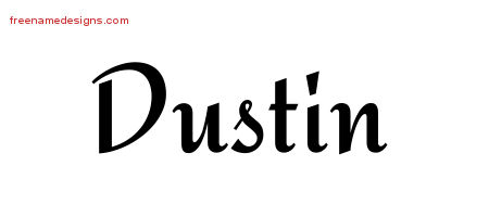dustin name tattoo designs calligraphic stylish graphic freenamedesigns