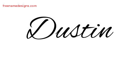 dustin name cursive tattoo designs graphic freenamedesigns