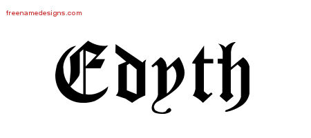 Blackletter Name Tattoo Designs Edyth Graphic Download Blackletter Name Tattoo Designs Edyth Graphic Download
