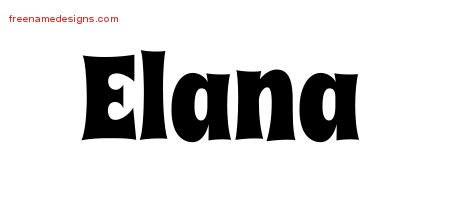elana Free Name Designs