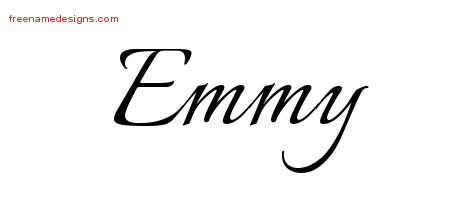 Calligraphic Name Tattoo Designs Emmy Download Free