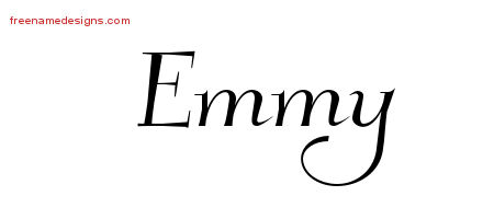 Elegant Name Tattoo Designs Emmy Free Graphic
