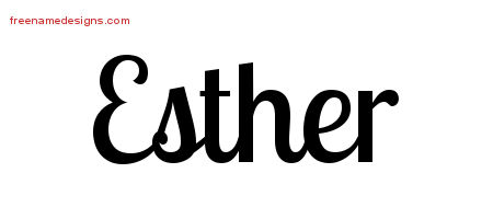 esther Archives - Free Name Designs
