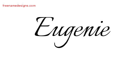 Calligraphic Name Tattoo Designs Eugenie Download Free