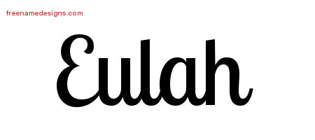 Handwritten Name Tattoo Designs Eulah Free Download