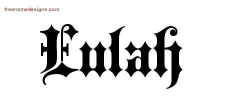 Old English Name Tattoo Designs Eulah Free