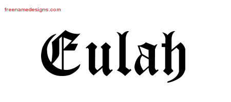 Blackletter Name Tattoo Designs Eulah Graphic Download