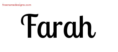 farah name carolin tarah tattoo designs handwritten freenamedesigns