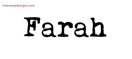 farah norah name tattoo designs lettering writer vintage freenamedesigns