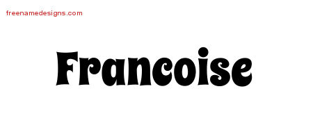 Groovy Name Tattoo Designs Francoise Free Lettering
