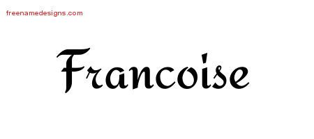 Calligraphic Stylish Name Tattoo Designs Francoise Download Free