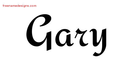 gary name designs tattoo calligraphic stylish graphic tag