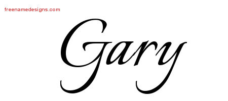 gary name tattoo ivory designs calligraphic names graphic freenamedesigns