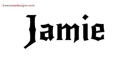 Gothic Name Tattoo Designs Jamie Download Free Gothic Name Tattoo Designs Jamie Download Free
