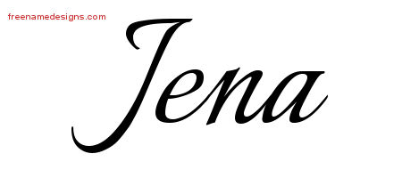 Calligraphic Name Tattoo Designs Jena Download Free