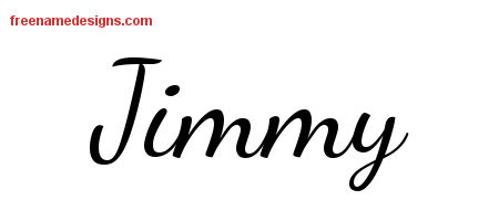 Lively Script Name Tattoo Designs Jimmy Free Printout
