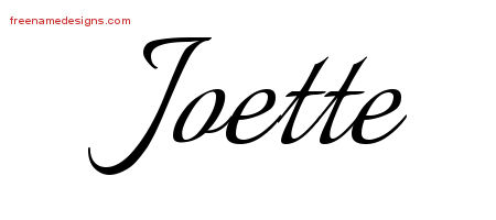 Calligraphic Name Tattoo Designs Joette Download Free