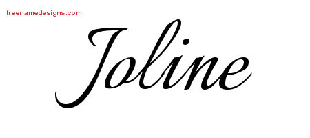 Calligraphic Name Tattoo Designs Joline Download Free