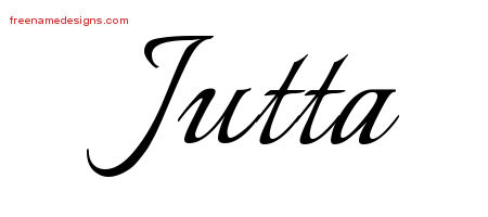 Calligraphic Name Tattoo Designs Jutta Download Free