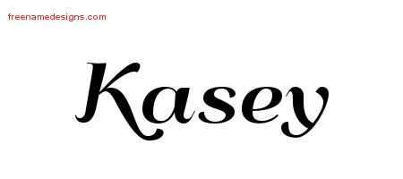 Art Deco Name Tattoo Designs Kasey Graphic Download